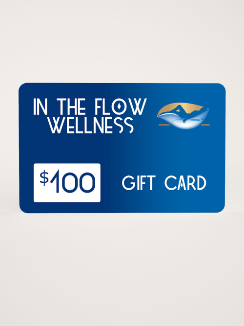 A picture of the inflow wellness 100 dollars gift card